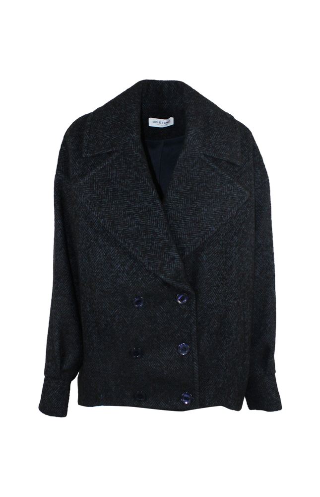 CAPPOTTO CORTO DOPPIOPETTO OVERSIZE