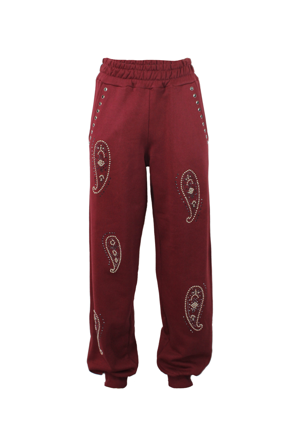 PANTALONI MORBIDI IN FELPA CON MOTIVO PAISLEY