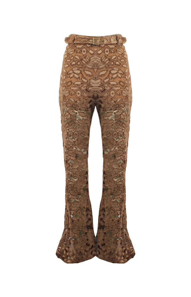 PANTALONE ZAMPA PIZZO VELLUTO