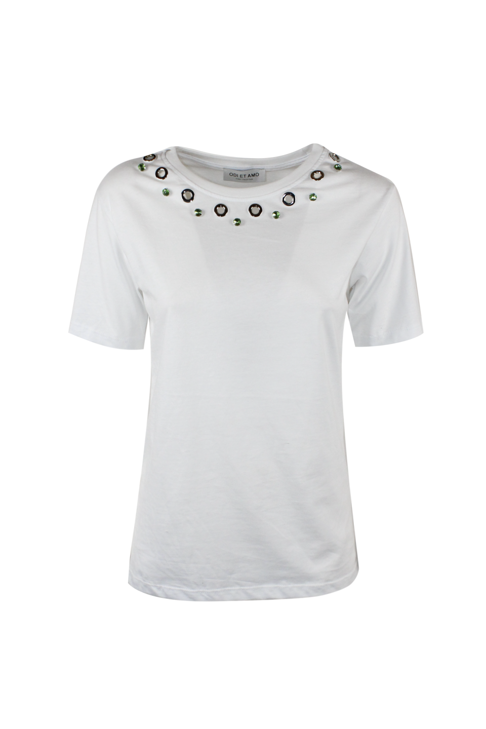 T‐SHIRT  APPL. OCCHIELLI STRASS
