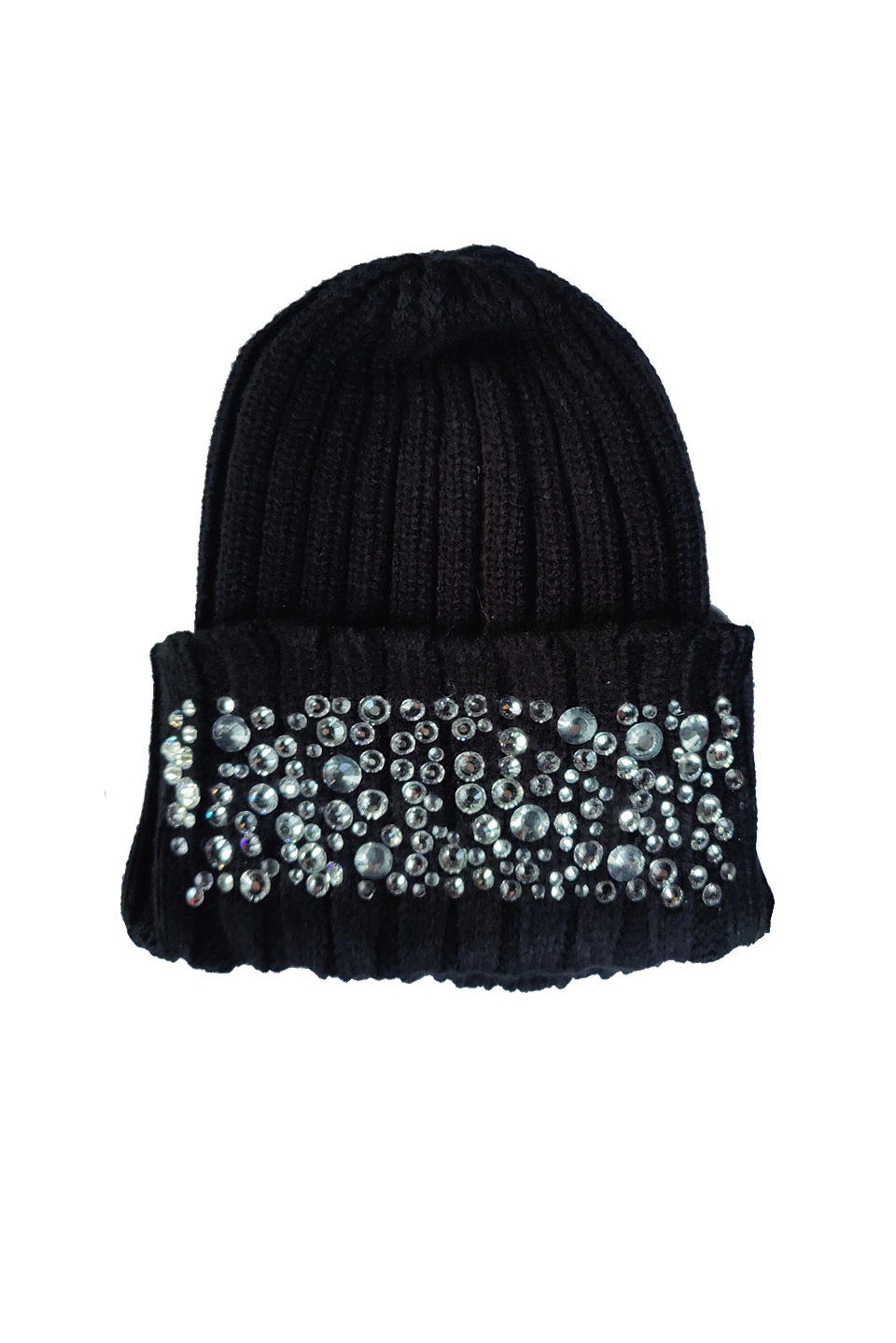 CAPPELLO IN LANA CON STRASS