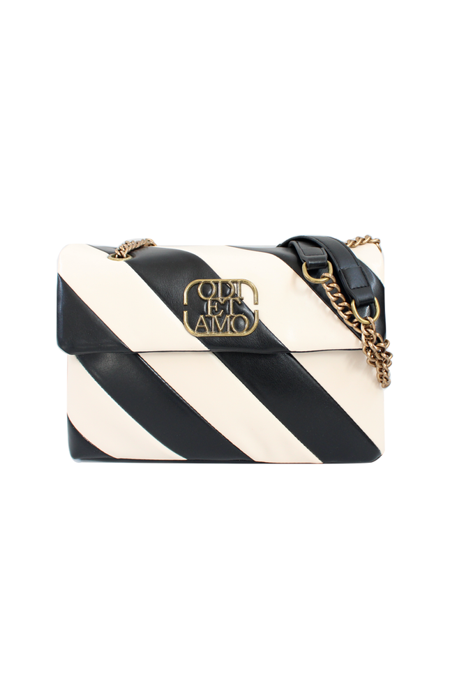 TWO-TONE ECO-LEATHER BAG