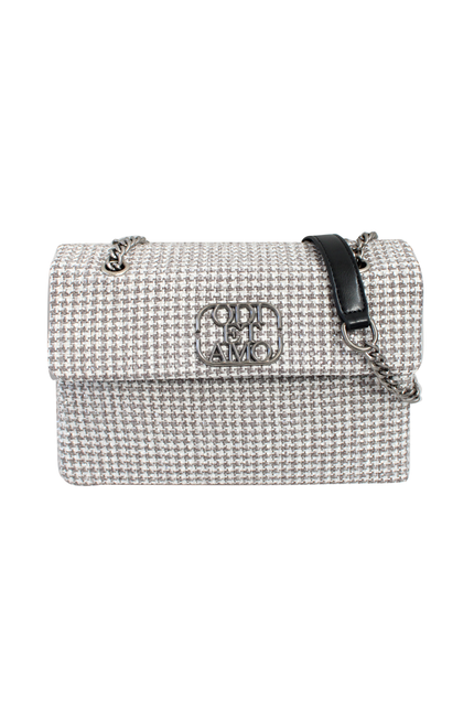 BAG PIED‐DE‐POULE RHINESTONE