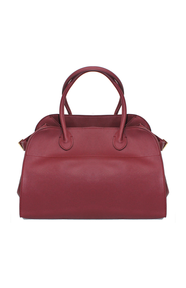 BURGUNDY SHOPPER BAG