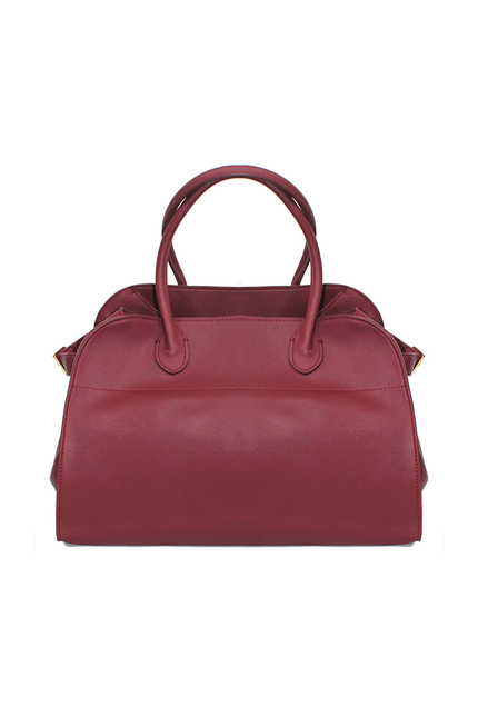 BURGUNDY SHOPPER BAG