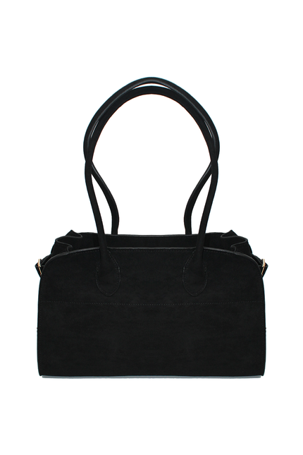 BLACK ECO-SUEDE BAG