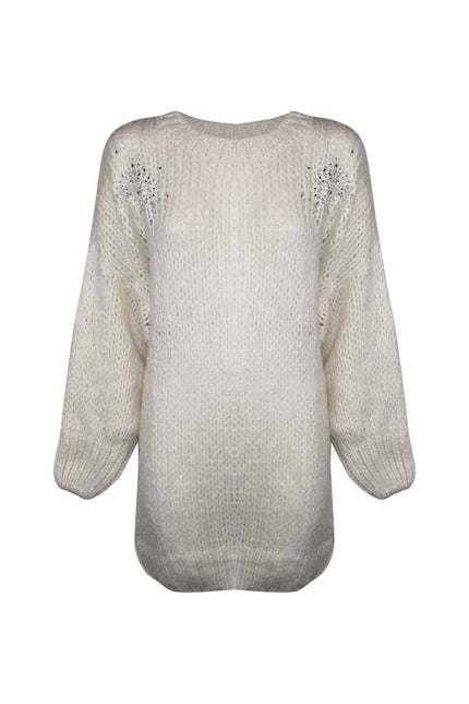 DRESS WITH RHINESTONE EXPLOSION APPLICATION