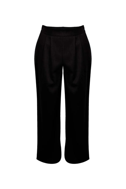 PANTALONE WIDE LEG GAMBA DRITTA E STASCHE