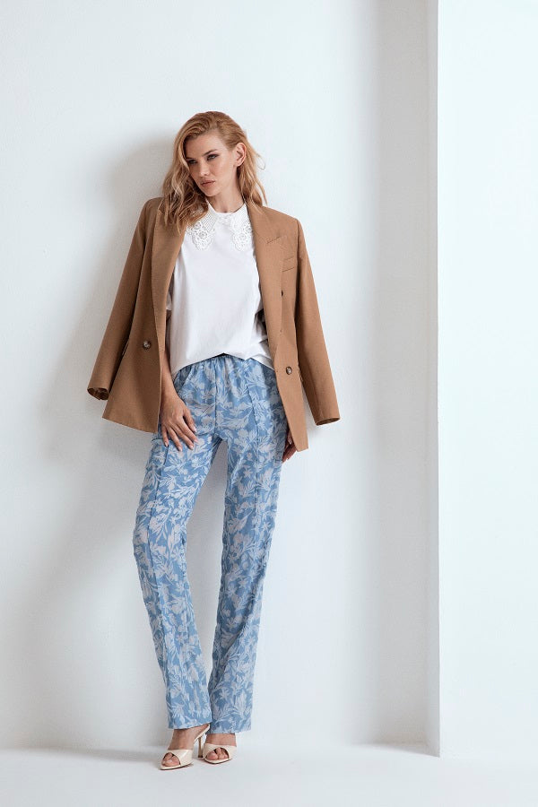 PANTALONE ICONIC GIADA TESSUTO DEVORE'