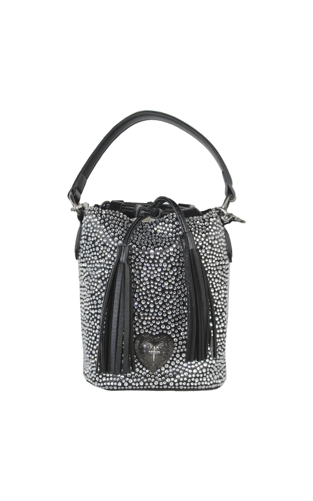 SMALL BAG WITH GOLD AND SILVER STUDS