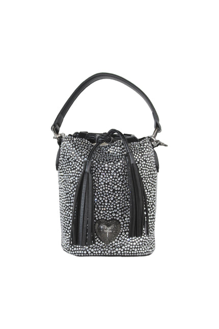 SMALL BAG WITH GOLD AND SILVER STUDS