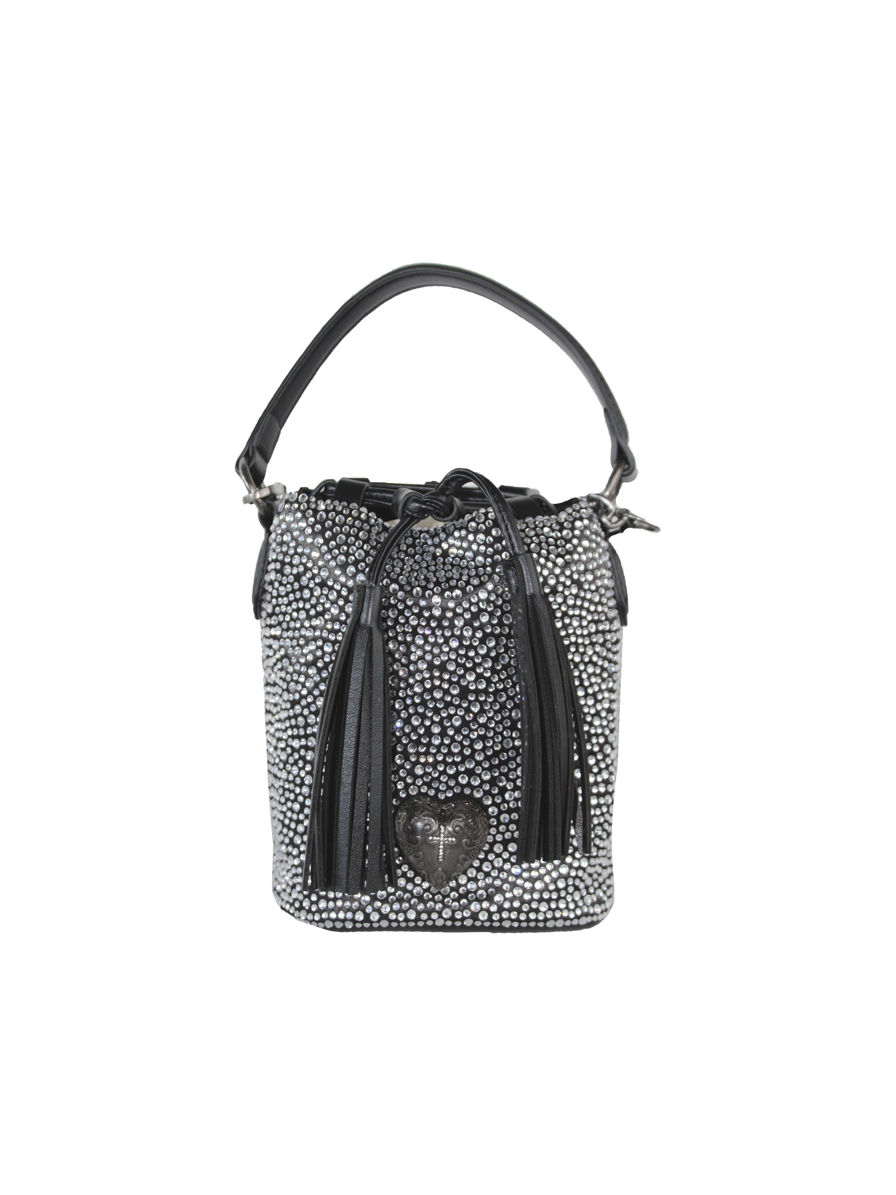 SMALL BAG WITH GOLD AND SILVER STUDS