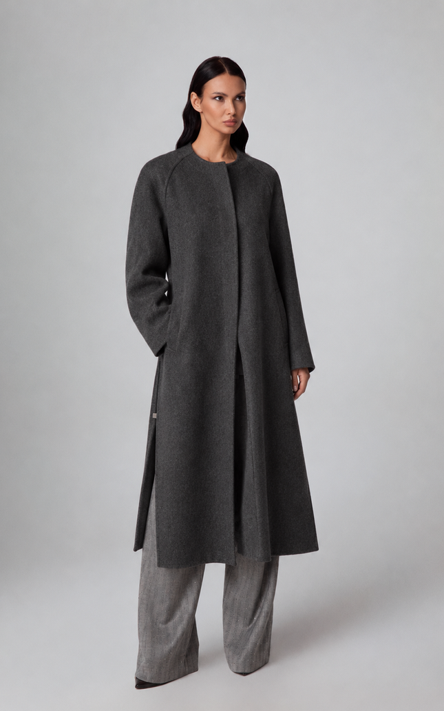 COAT SCARF SLITS