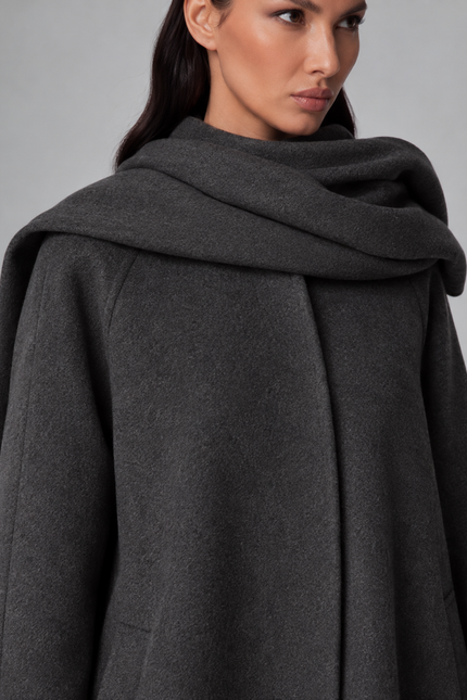 COAT SCARF SLITS