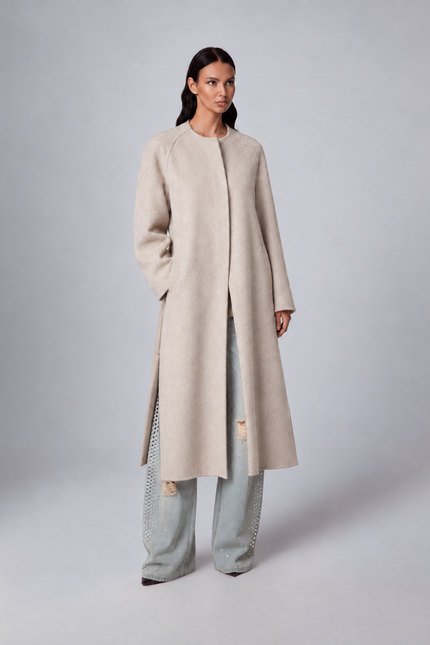 COAT SCARF SLITS