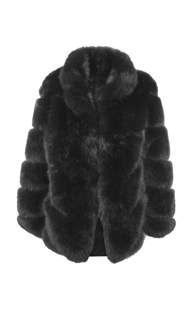 ECO-PELLICCIA OVERSIZE CON TASCHE