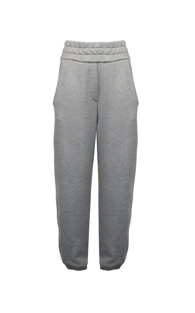 PANTALONE JOGGERS OVERSIZE IN COTONE GAMBA DRITTA