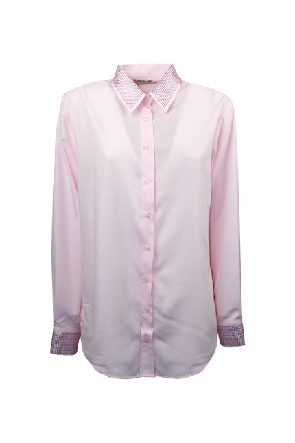 CAMICIA ELEGANTE CON COLLETTO E POLSINI GIOIELLO