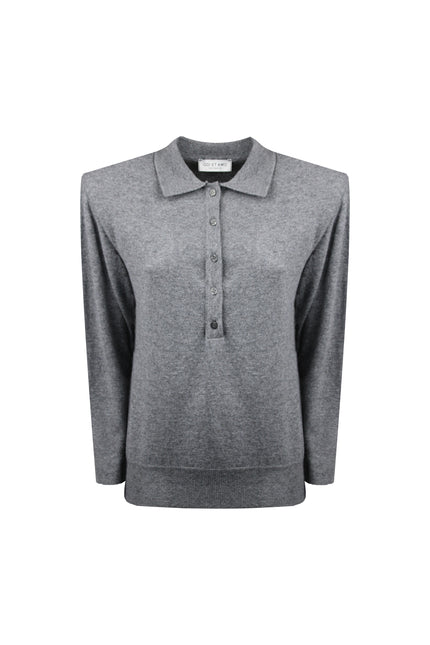 MAGLIA STILE POLO IN LANA CONSPALLINE