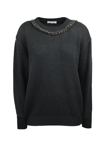 PULLOVER OVERSIZE CON COLLANA GIOELLO
