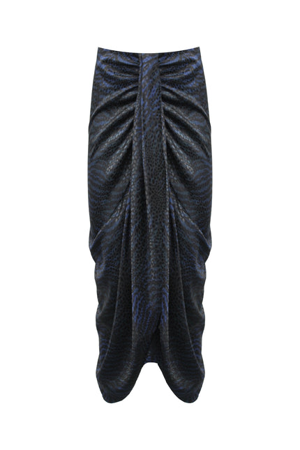 ASYMMETRIC PRINTED SKIRT