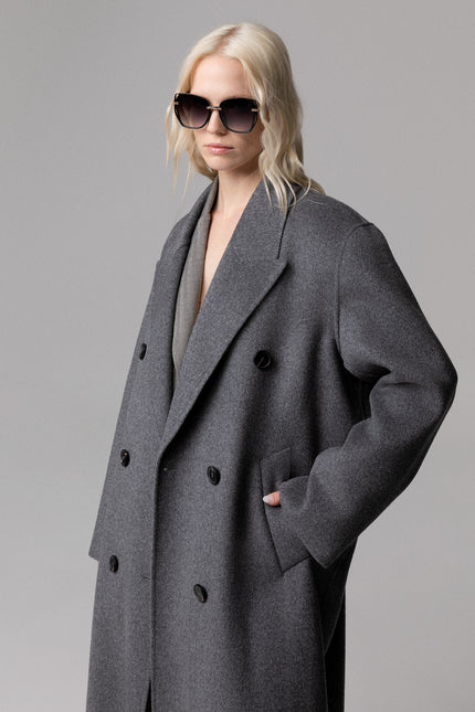 OVERSIZED COAT IN 100% WOOL
