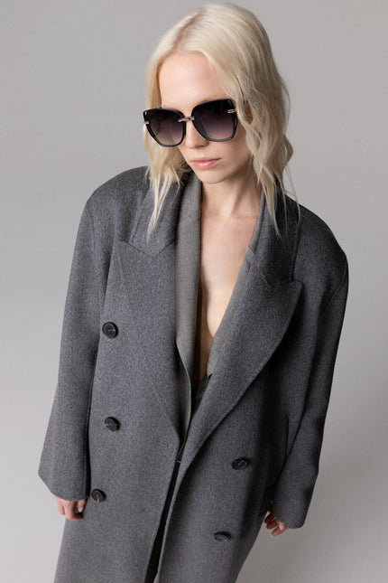 OVERSIZED COAT IN 100% WOOL