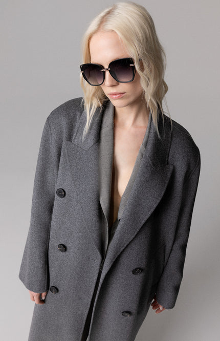 OVERSIZED COAT IN 100% WOOL