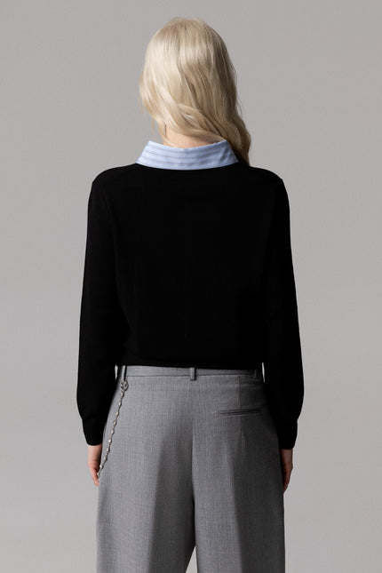 CARDIGAN IN LANA CON ROMBI GIOELLO LATO CUORE