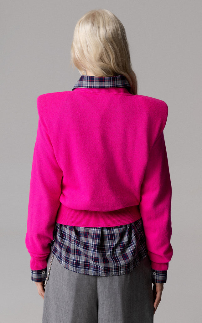 MAGLIA STILE POLO IN LANA CONSPALLINE