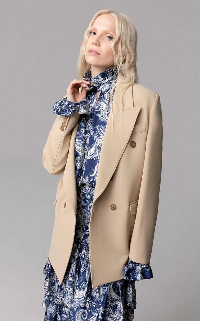 BLAZER LAURENT DOPPIOPETTO CON REVERS A LANCIA