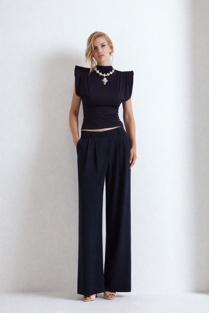 ANDRE' OVERSIZED TAILORED TROUSERS