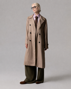 TRENCH LUNGO IN COTONE CON CINTURA E BORCHIE