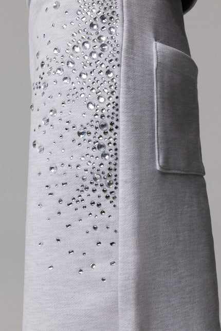 Felpa AEOD0076 collezione Autunno / Inverno 2027 con strass luminosi da donna