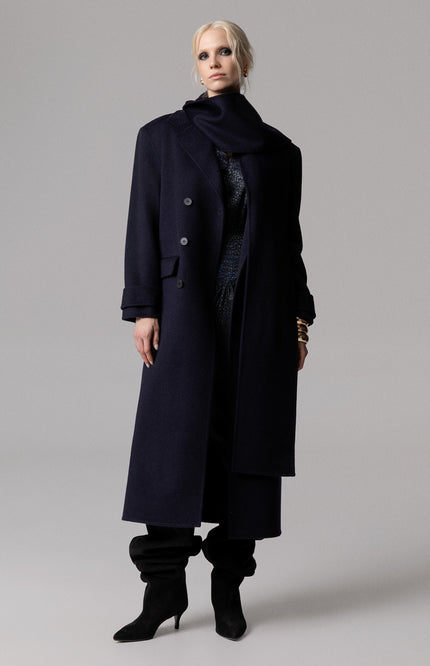 ALT Text: CAMMELLO CAPPOTTO OVERSIZE 100% LANA CON SCIARPA REMOVIBILE for women
