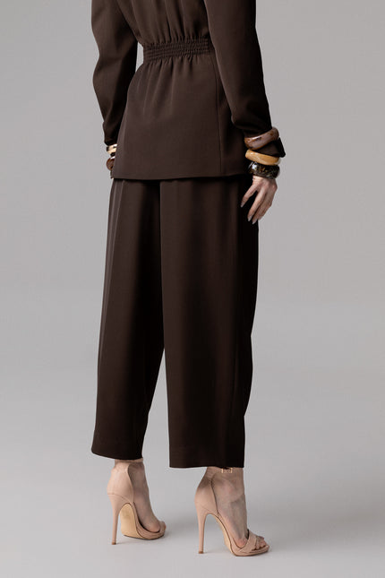 ALT Text: NERO PANTALONE DOPPIA PINCES CARROT FIT for women