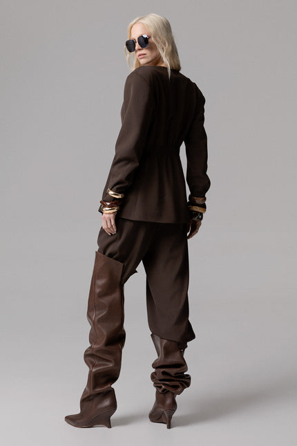 ALT Text: PANTALONE DOPPIA PINCES CARROT FIT for Sale
