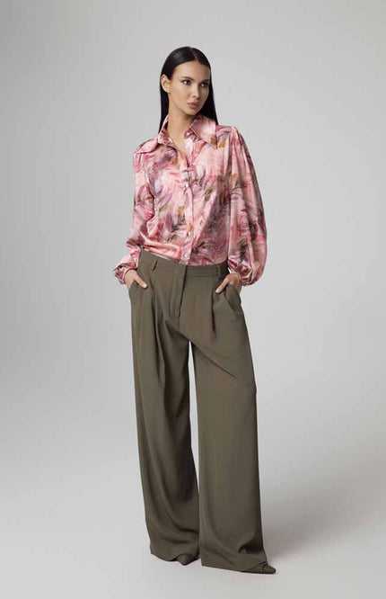 ALT Text: Women's CAMICIA MANICA A PALLONCINO CON STRASS AEOD0053