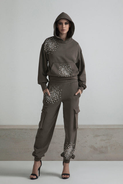 BIG BANG SWEATSHIRT WITH RHINESTONE STUDS