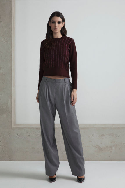 MAGLIONE STRIPES STRASS