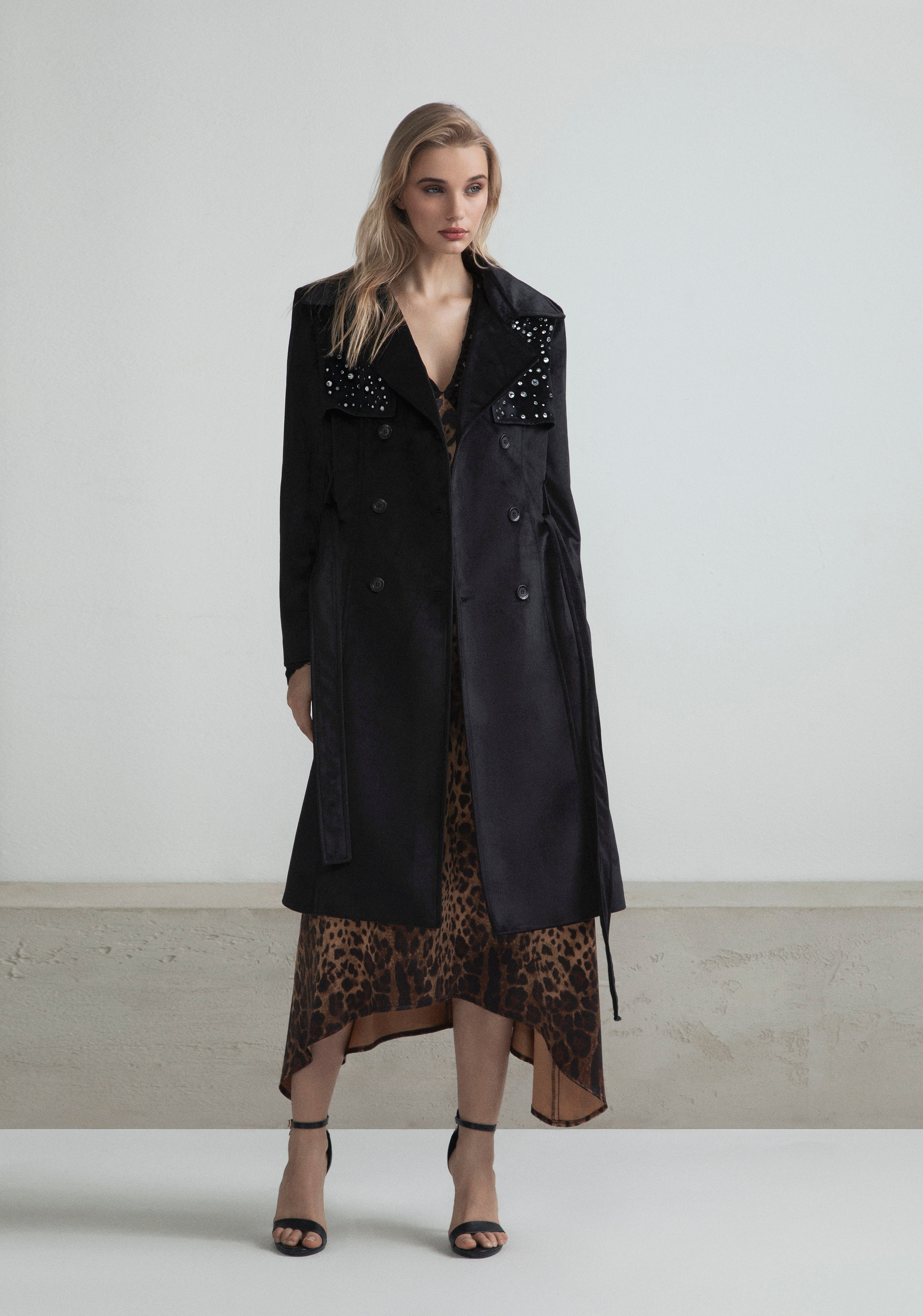TRENCH FIT VELLUTO