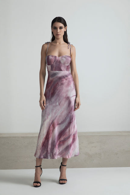 ABITO SOTTOVESTE STAMPA MALTINTO CON CRISTALLI