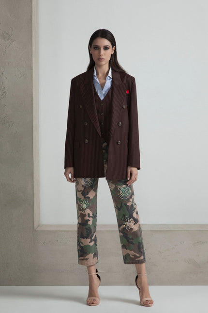 BLAZER SARTORIALE DOPPIOPETTO TRAMA GESSATA