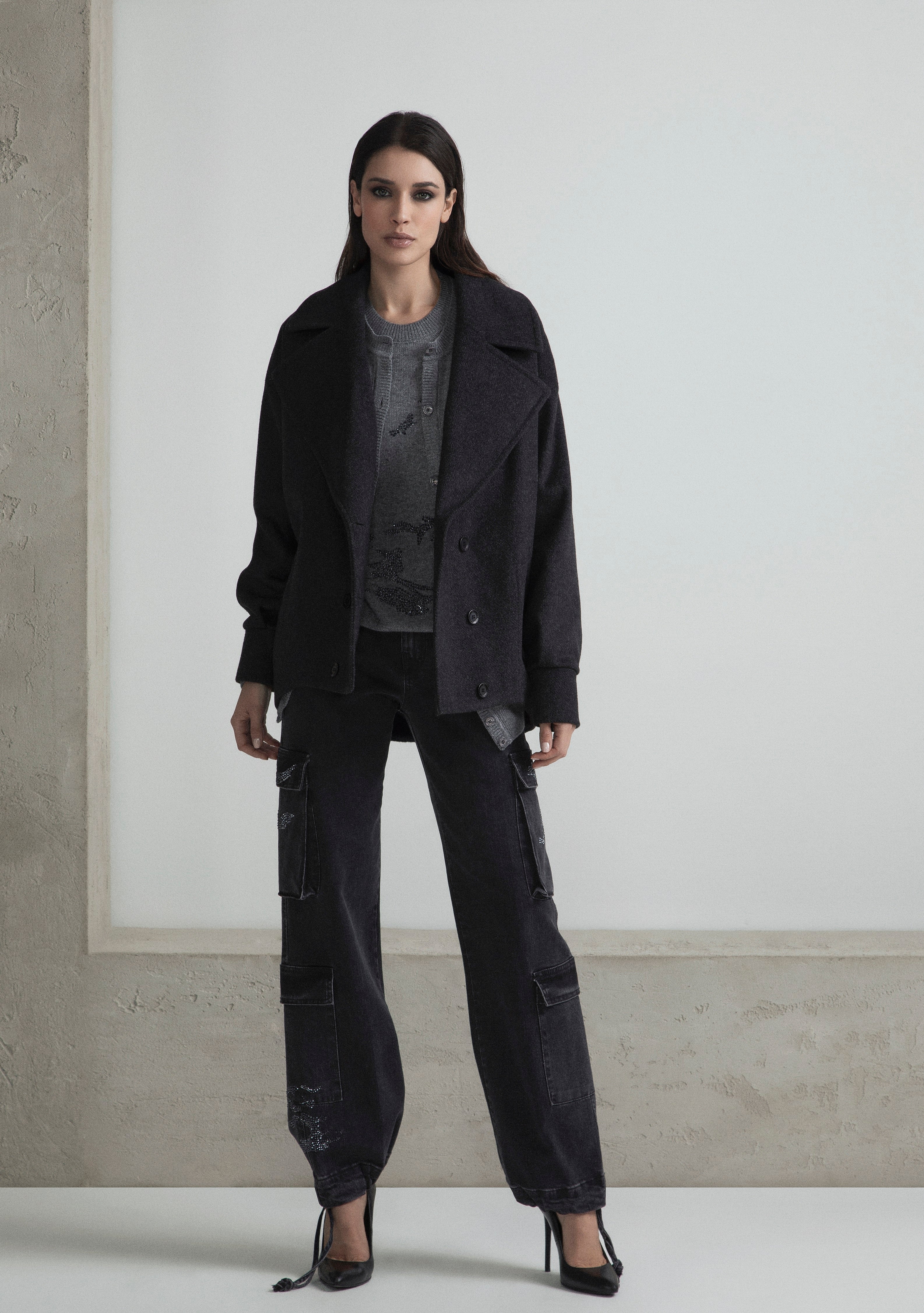 JEANS CARGO STRASS