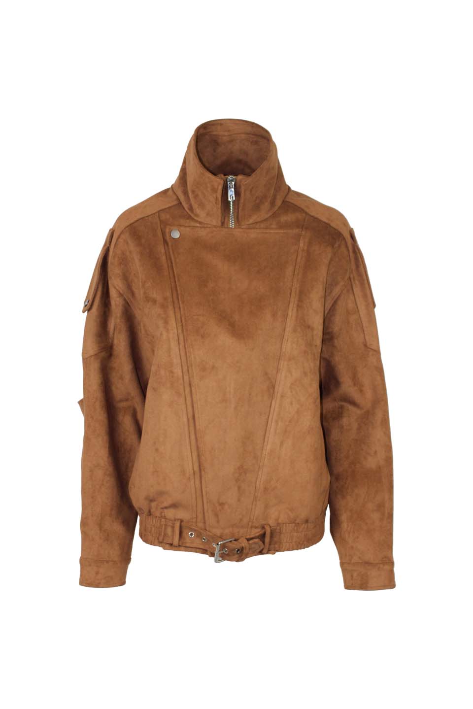 BOMBER OVERSIZE IN ECO SUEDE