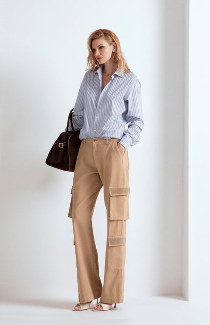 Camicia Fit Cristalli Baguette