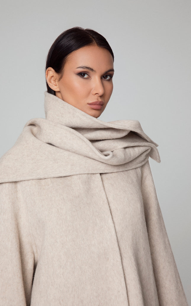 COAT SCARF SLITS