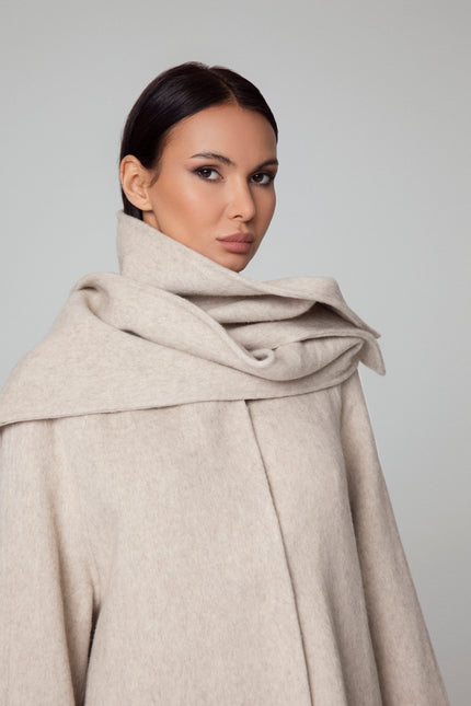 COAT SCARF SLITS
