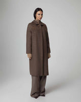 CAPPOTTO SARTORIALE DONNA IN MISTO LANA CON CRISTALLI
