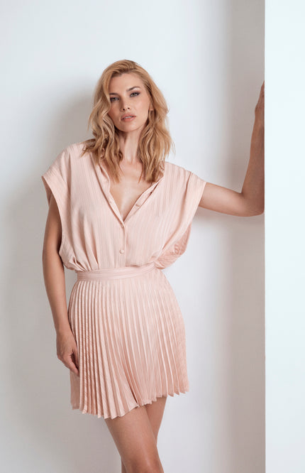 PLEATED MINI SKIRT